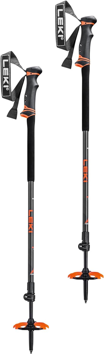 LEKI Helicon Lite Skistöcke dark anthracite-neonorange 110-145cm, dark anthracite-neonorange 110-145