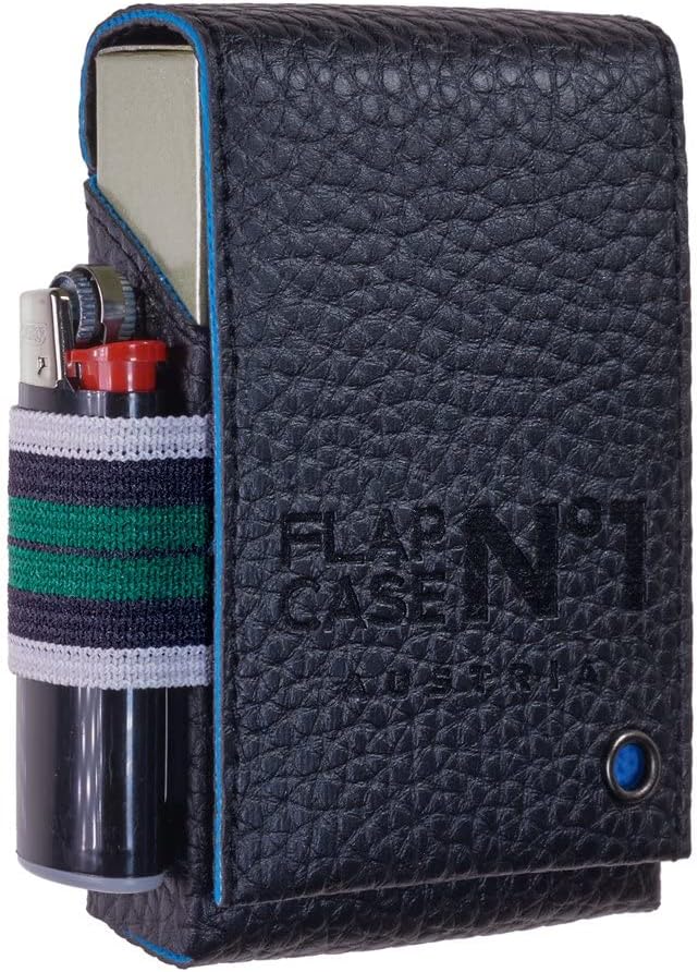 FLAPCASE N°1 • GOLF • Designer Zigarettenetui, Made in Austria, Gummiband, Leder vegan Zigarettenbox