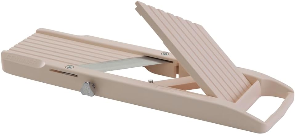 Benriner - Japanische Mandoline Elfenbein 31.5 x 9.2 x 2.4 cm - Kleines Modell Schnittbreite 64 MM -