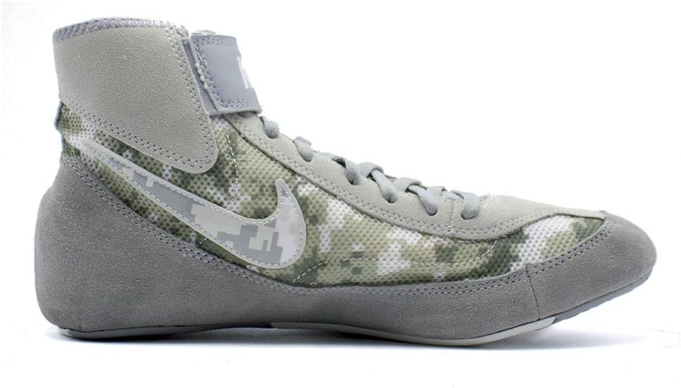 Nike SPEEDSWEEP VII Men's Wrestling Shoes (Silver/White, 10.5)