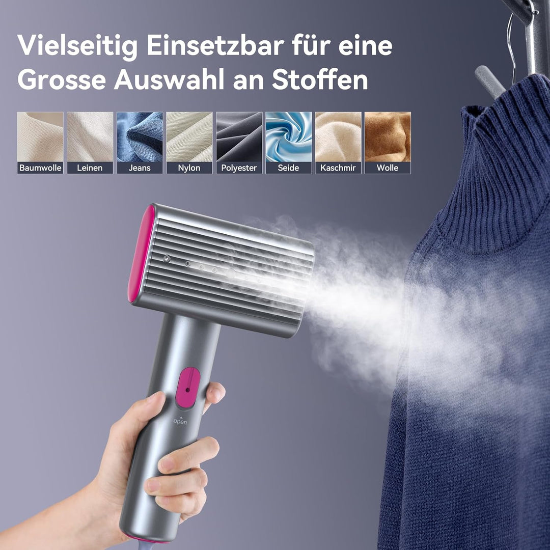 Kebnor Dampfglätter, 220-240V, 1200W Steamer, Tragbarer & Handlicher Reisedampfglätter, 70ml Tank, 1