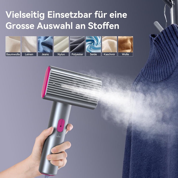 Kebnor Dampfglätter, 220-240V, 1200W Steamer, Tragbarer & Handlicher Reisedampfglätter, 70ml Tank, 1