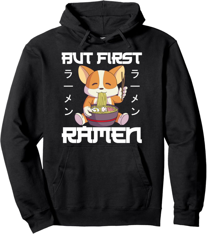 Ramen Shirt Damen Japanische Nudeln Kawaii Shiba Inu Pullover Hoodie