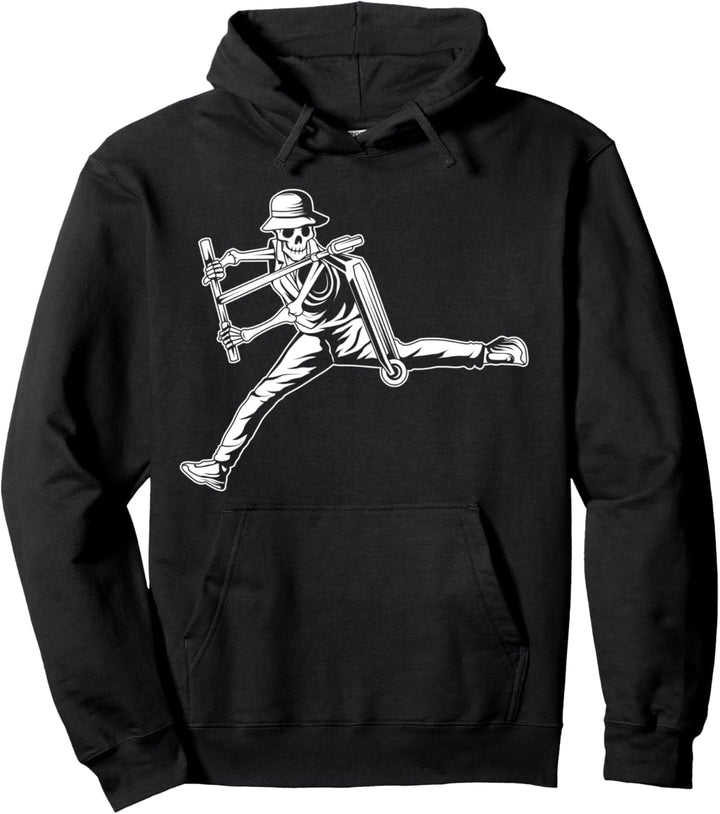 Scooter Stunt Skelett Tretroller Geschenkidee Pullover Hoodie