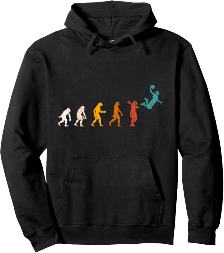 Vintage Retro Basketball-Spieler Geschenk Evolution Pullover Hoodie