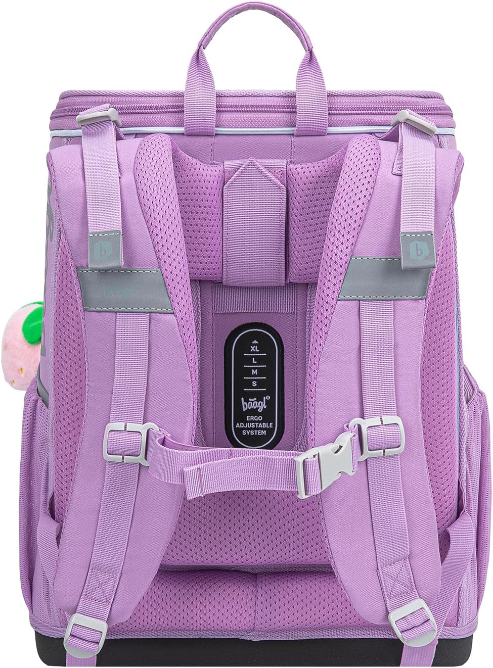 Baagl Schulranzen Mädchen Set 3 Teilig (Zippy Schultasche für 1. Klasse, Mäppchen, Turnbeutel), Grun