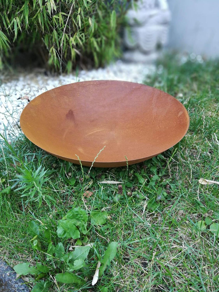 Edelrost Garten Feuerschale Garten Schale Pflanzenschale Rost Metall Gardendeko 50cm 1mm T=12.5cm