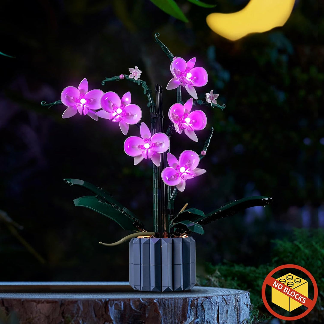 Led Licht Set Kompatibel mit Lego Orchidee (Nur Lichter, kein Baustein), Licht-Kit Compatible with L