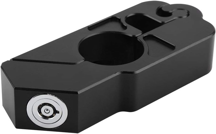 Madezz Motorrad Lenker Bremshebelschloss, Universal CNC Aluminiumlegierung Diebstahlsicherungen Fahr