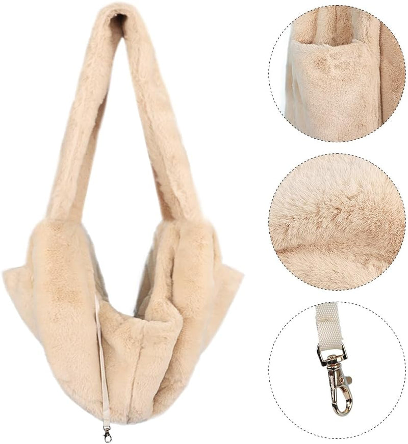 SIQITECH Hundetasche Plüsch Tragetasche Winter Warm Hundetragetasche Gemütliche Katzentasche Atmungs