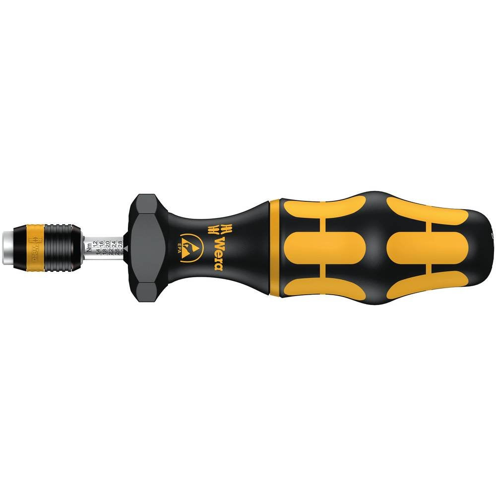 Wera 7441 Kraftform ESD einstellbare Drehmomentschraubendreher mit Rapidaptor Schnellwechselfutter,