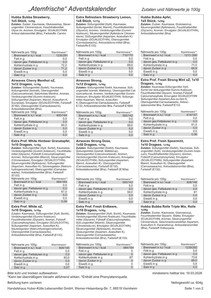 Atemfrische Adventskalender