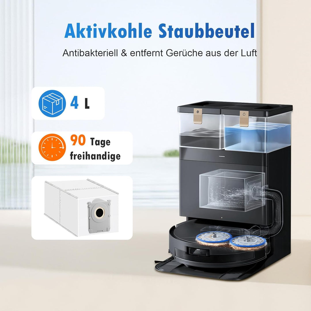25 Stück Zubehör für ECOVACS DEEBOT T50 Omni / T50 PRO Omni / T50 Pro Omni Gen2 Saugroboter, 6 Staub