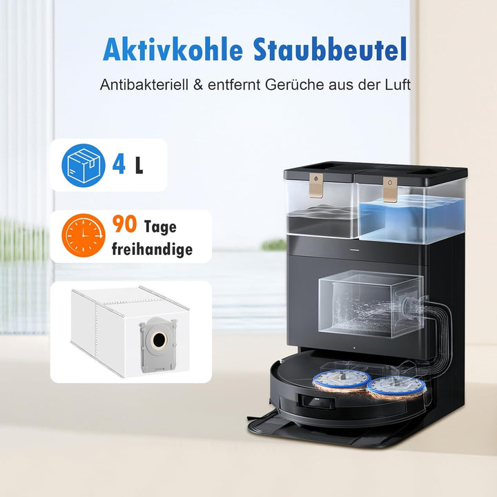 25 Stück Zubehör für ECOVACS DEEBOT T50 Omni / T50 PRO Omni / T50 Pro Omni Gen2 Saugroboter, 6 Staub