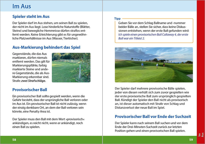 Golfregeln verständlich erklärt: Alle aktuellen Regeln. komplett in Farbe. Perfekt für die Golftasch