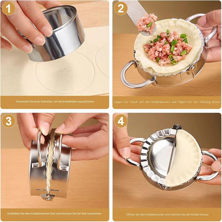 8 Stück Ravioli Former Dumpling Maker Teigtaschenformer Edelstahl Knödel Ravioliformer Set Tortellin