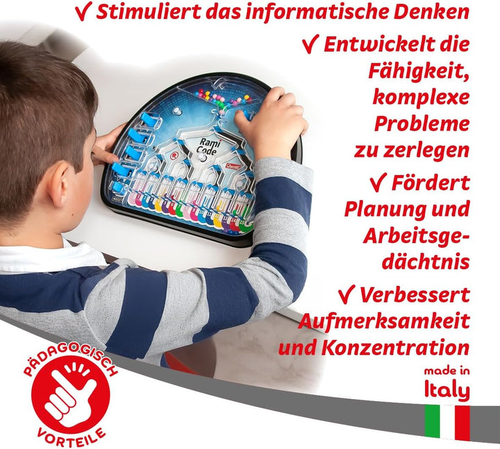 Quercetti 1015 Quercetti-1015 Rami Educational Binary Code Game-STEM Toy, Multi-Colore