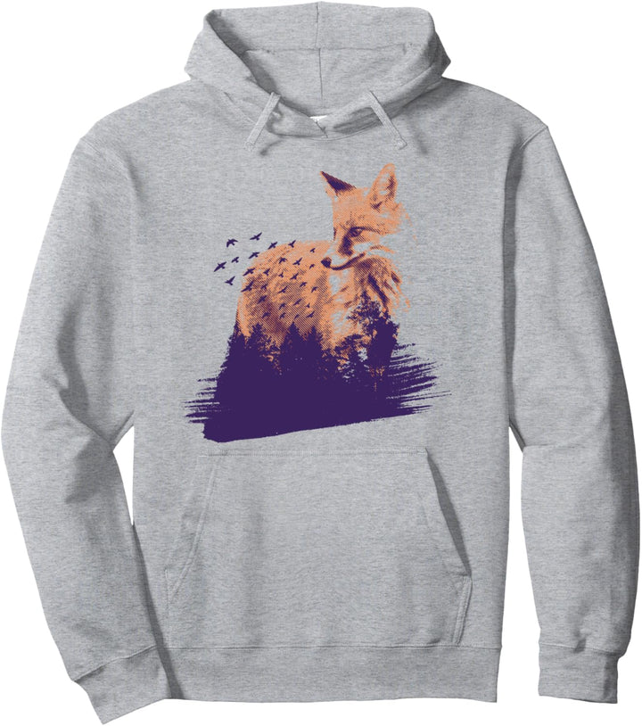 Schöner Fuchs in der Natur | Kunstvolles Wild Tier Motiv Pullover Hoodie