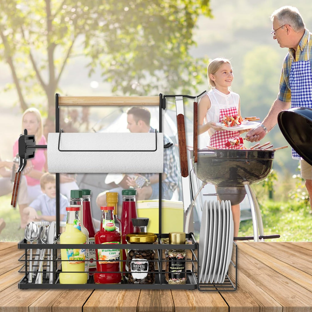 Grill-Caddy mit Papierhandtuchhalter
