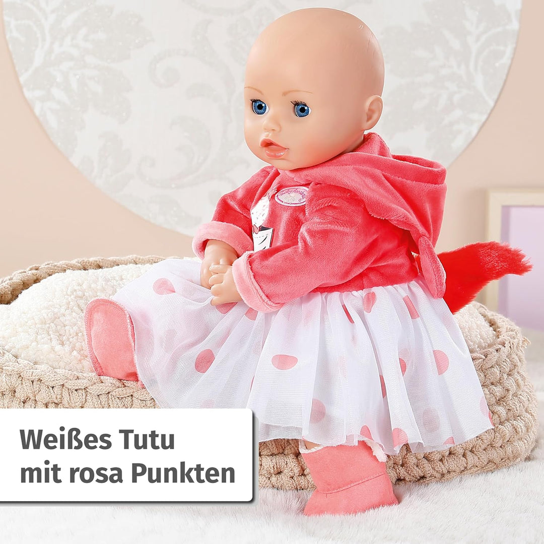 Baby Annabell, Puppenkleidung 43 cm, Deluxe Eichhörnchen Tutu 43cm, warmes Oberteil mit Tüllrock, 70