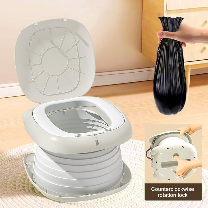 Faltbarer Toilettensitz für Kinder, Reisetöpfchen für Auto, Outdoor & Indoor, Praktisch für Camping