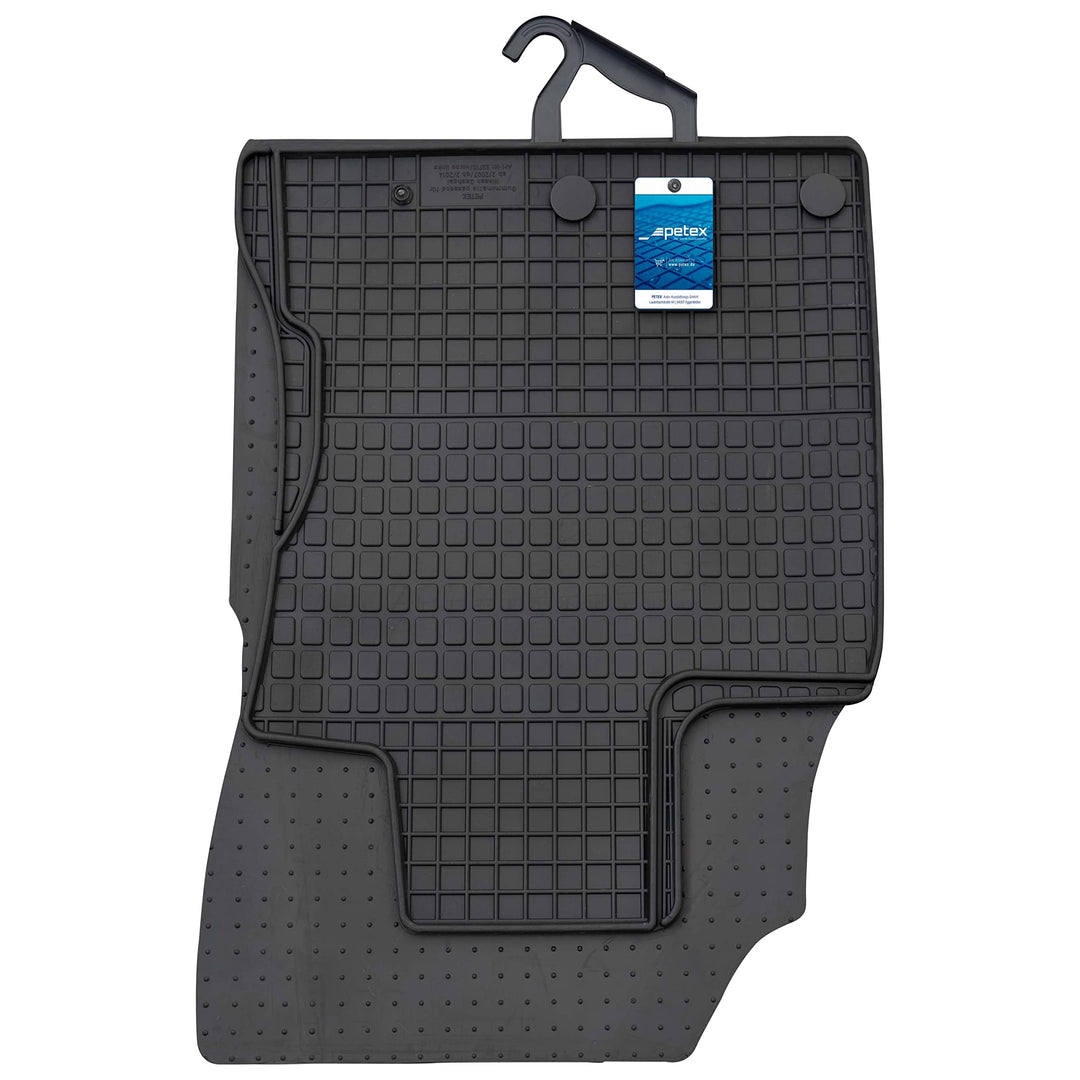 PETEX Gummimatten passend für Qashqai ab 02/2007-01/2014 / Qashqai ab 02/2014 Fussmatten schwarz 4-t