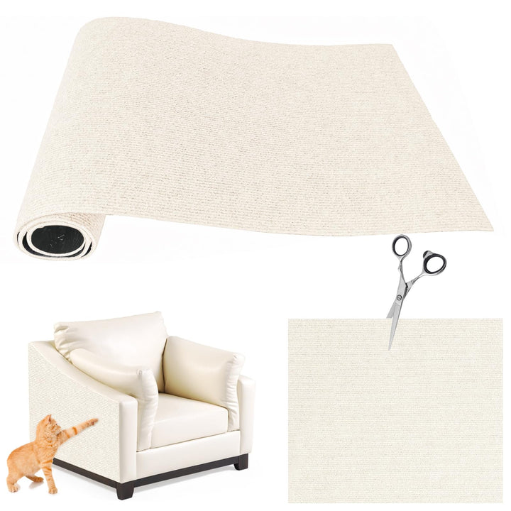 200cmX40cm Selbstklebend Kratzmatte Katze, Kratzschutz Sofa Katze, DIY Kratzbretter kratzwand für Mö