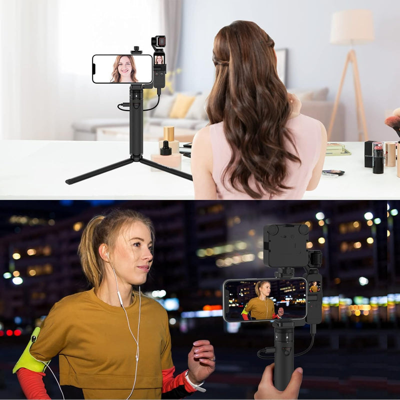 Smatree 2022 Powerbank mit Dreibeintativ Kompatibel mit DJI Osmo Pocket 2/ DJI Osmo Pocket 1, 5000mA