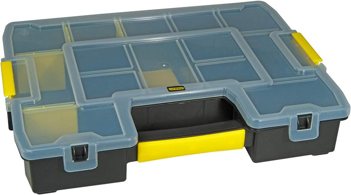 Stanley Rollende Werkstatt aus Metall-Kunststoff 1-79-206 – Werkzeugwagen leer mit 3 modularen Einhe