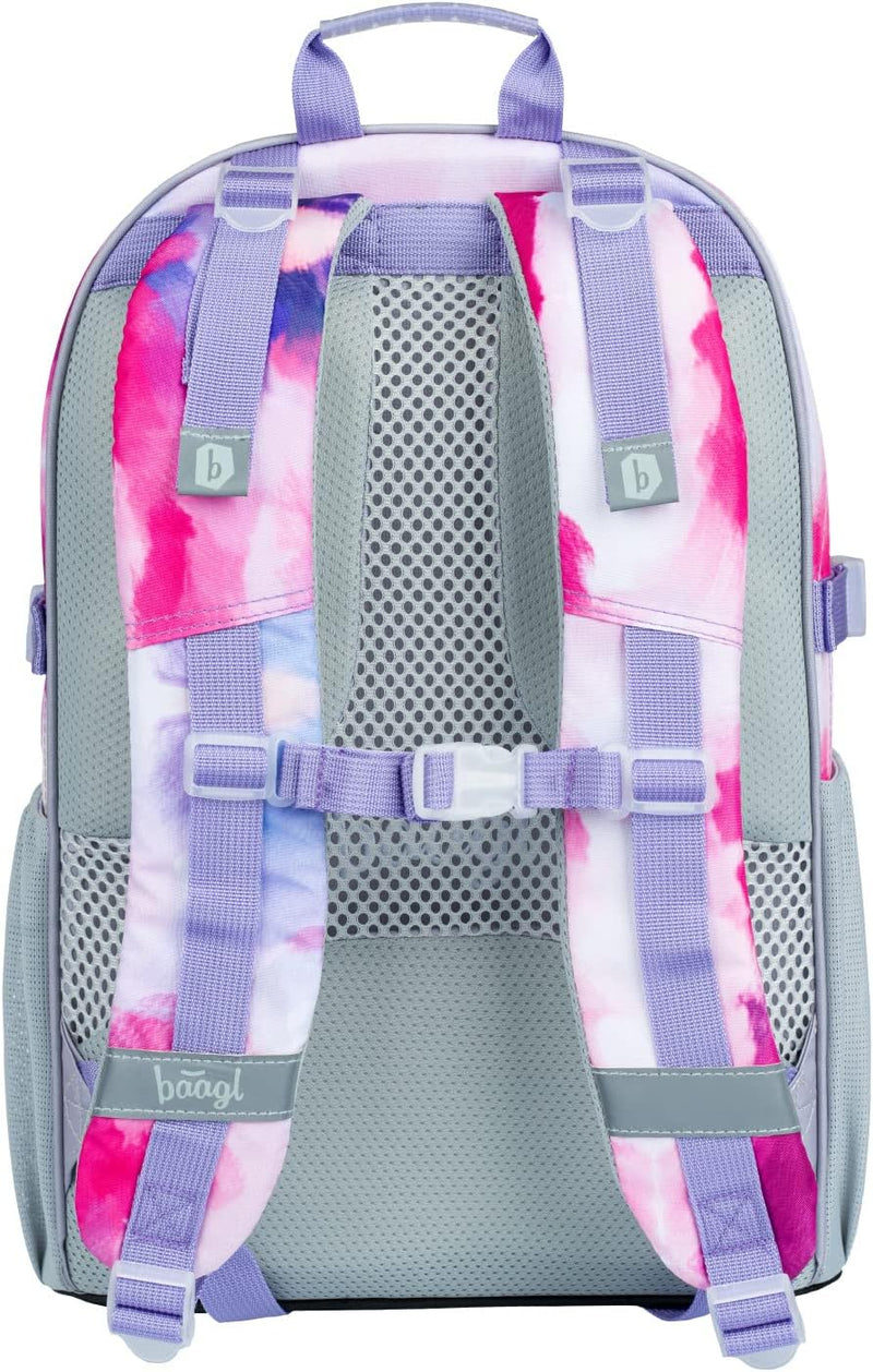 Baagl Schulrucksack Set Mädchen 3 Teilig, Schultasche für Grundschule Volksschule, Grundschule Ranze