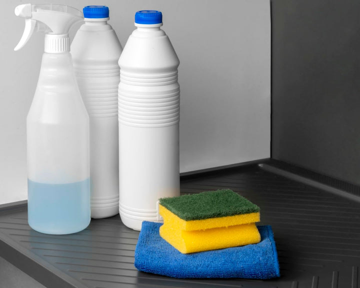 emuca Bodenschutzmatte Anthrazitgrau für 120 cm Küchenunterschrank/Wasserschutzmatte