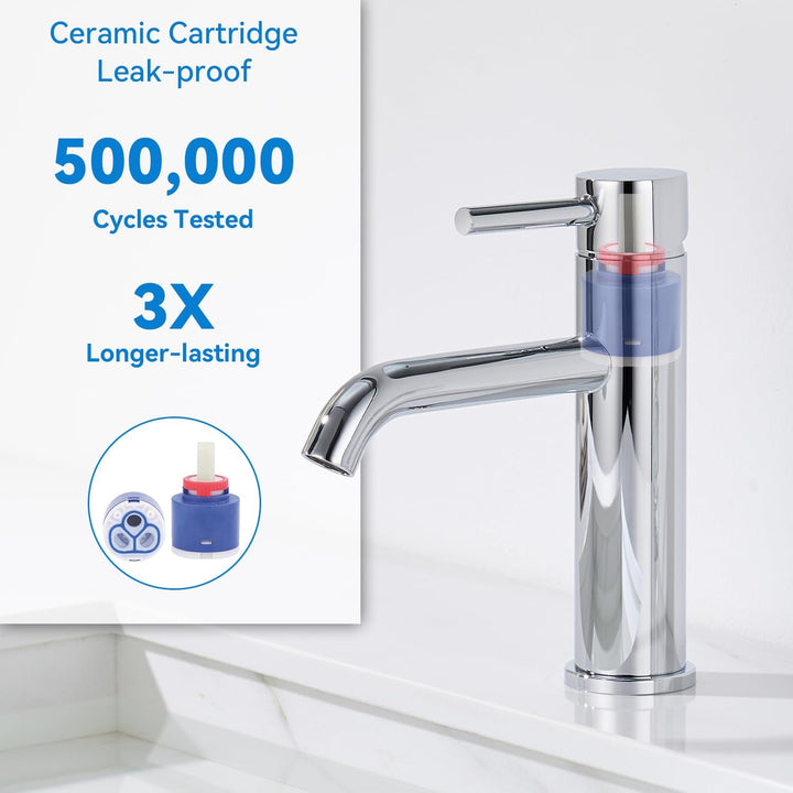 Wasserhahn Bad Waschtischarmatur, Waschbecken Armaturen, Armatur Badezimmer Einhebelmischer Mischbat