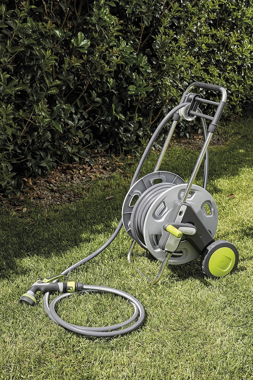 G.F. SRL, CONCEPT EASY GUIDE, Schlauchwagen aus Kunststoff und Metall, mit 30 m Schlauch mit 5/8"-Du