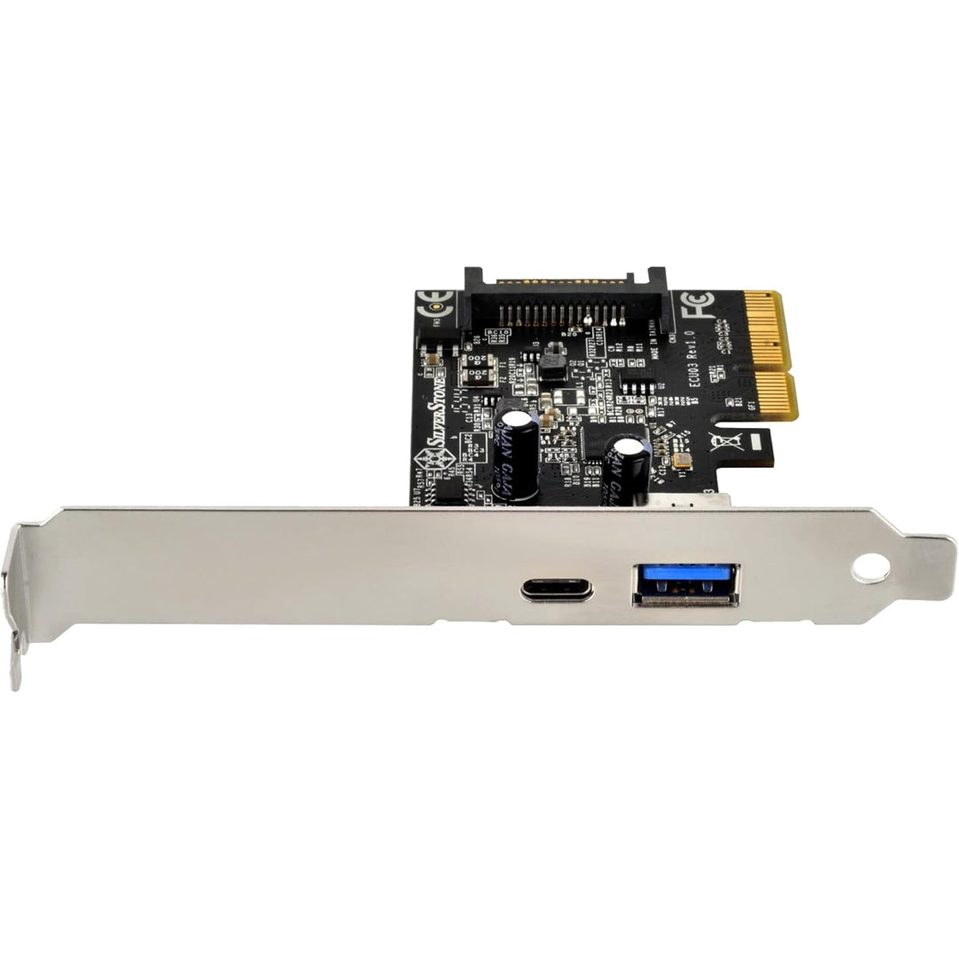 SilverStone SST-ECU03 - SST-ECU03 - PCI-E Erweiterungskarte 1x USB 3.1 Typ C, 1x USB 3.1 Typ A, 10Gb