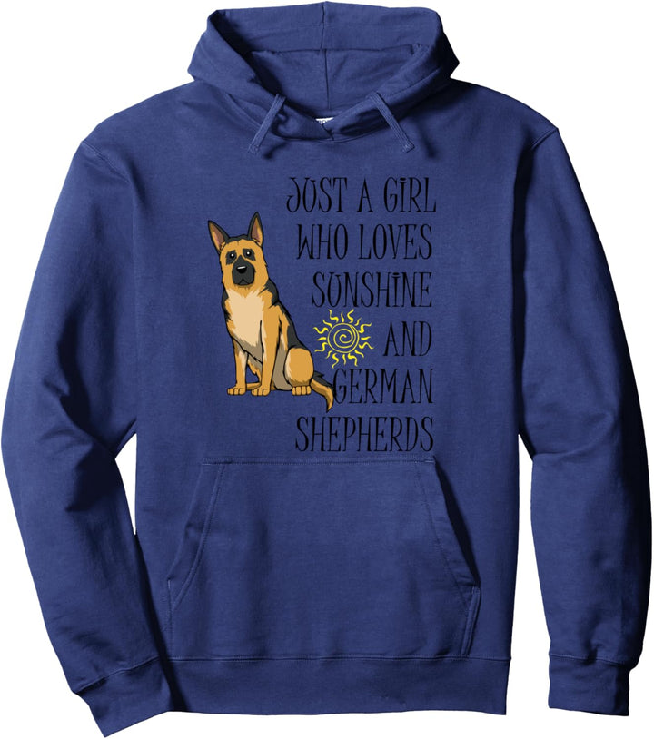 Schäferhund und Sonne Hundehalter Niedlicher Hund Pullover Hoodie