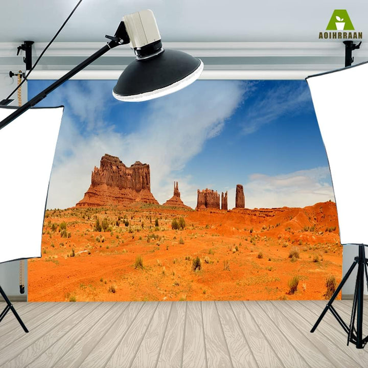 Aoihrraan 2,7x1,8m Wüstenhintergrund Wilder Westen Nationalpark Monument Canyon Natur Landschaft Fot