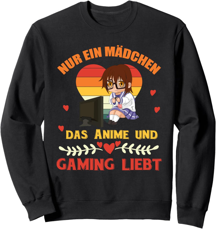 Gaming Otaku Japanischer Manga Nerd Gamer Anime Mädchen Sweatshirt