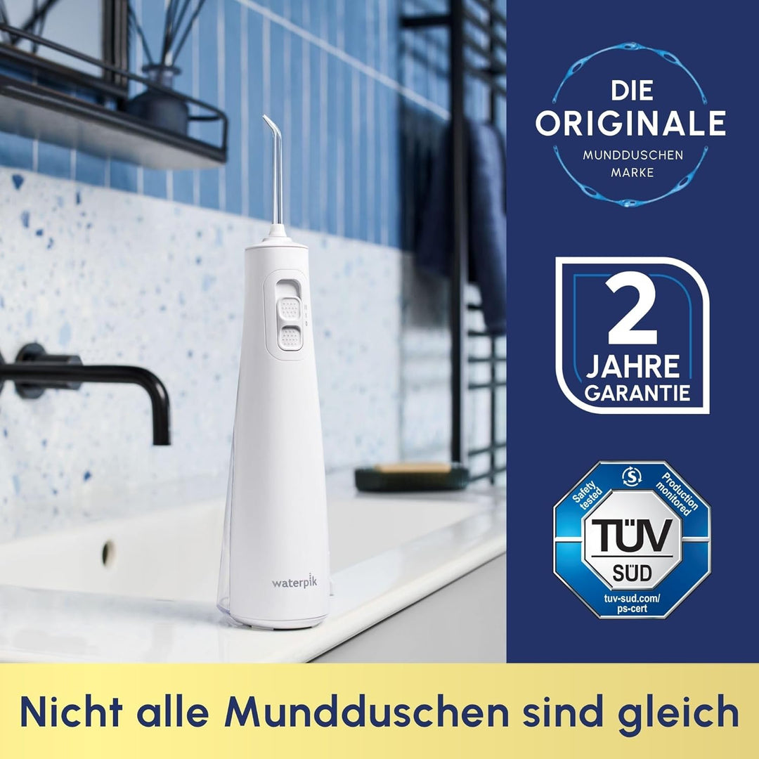 Waterpik Pulse Munddusche kabellos, Professionelle 99,9% Plaque Entfernung, 2x Intensitätsmodi, Zahn