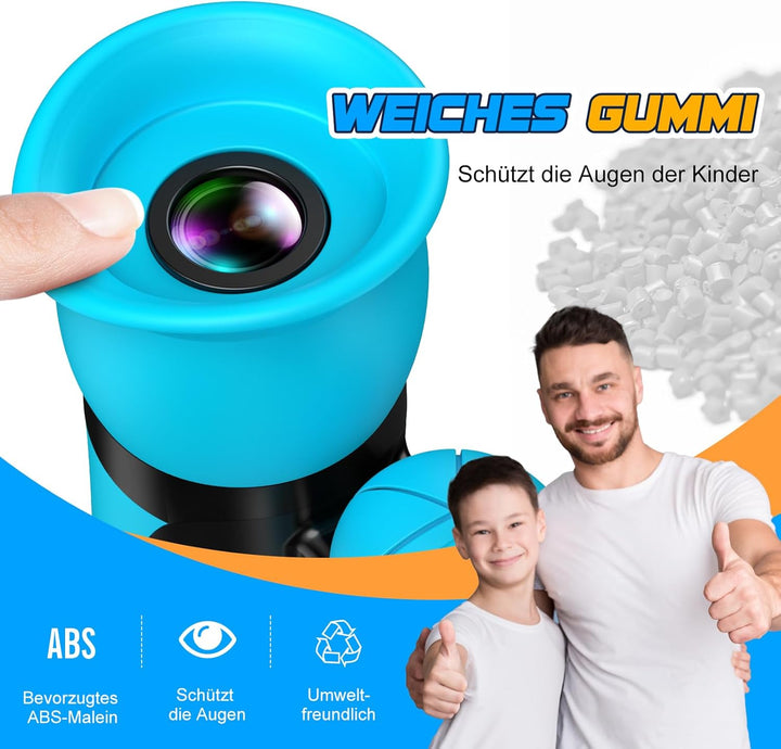 Fernglas Kinder Vergrösserung 8X21, Geschenke Junge Mini Fernglas Kinder Spielzeug ab 3-12 Jahre, Ou