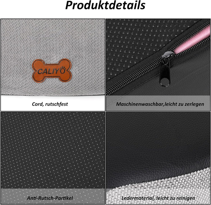 CALIYO Hundetreppe 2 Stufen, Hundetreppe für Kleine Hunde, Katzentreppe 26 cm hoch, Haustiertreppe m