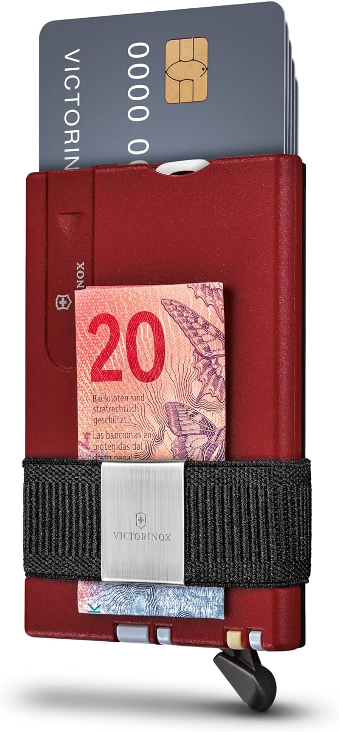 VICTORINOX Smart Card Wallet, 2 in 1 Portemonnaie mit Multitool, 10 Funktionen, Swiss Made, Kartenet