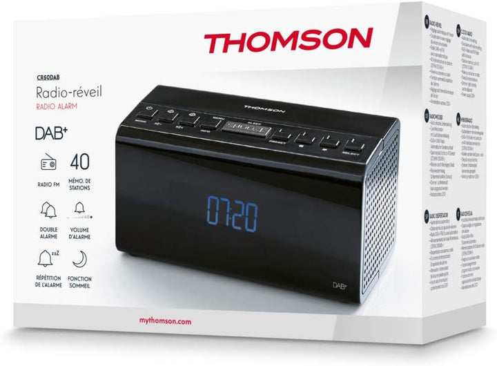 Dab + FM Radiowecker (Cr50dab) LCD-Display, Sleep-, Snooze- und Nap-Funktionen.