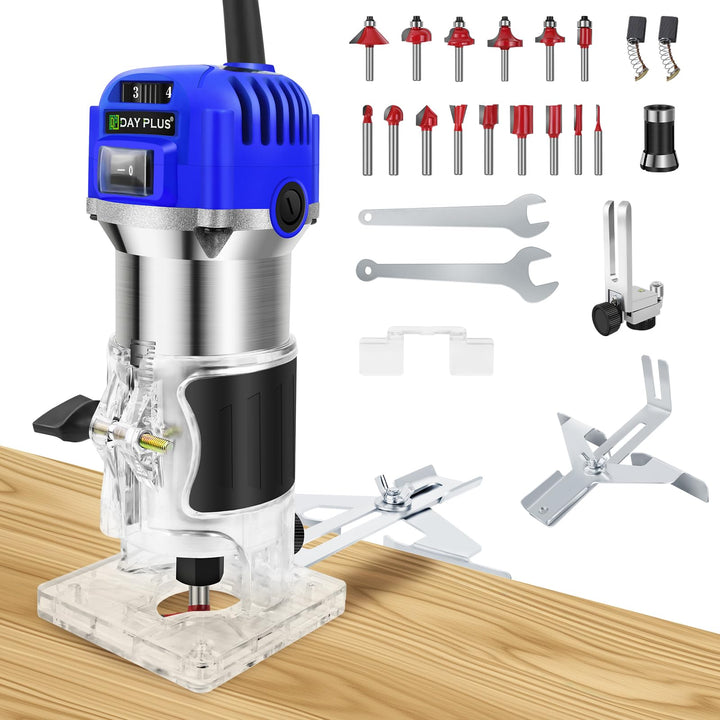 Oberfräse Kantenfräse Elektrische Handfräse Fräsmaschine 2000W Holz DIY Werkzeug Einhandfräse 6-8mm