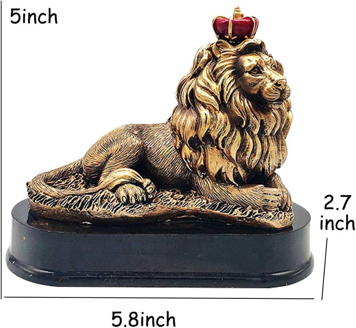 H&amp;W König der Löwen, Statue, 12,7 cm H Büro-Schreibtisch-Dekoration, nordischer Stil, Dekoration für