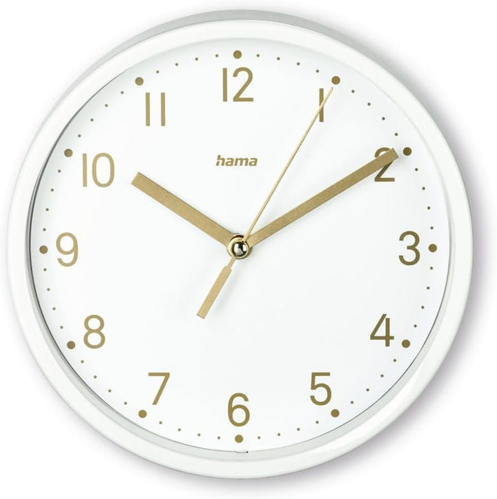 Hama Tischuhr (Uhr ohne Tickgeräusche, analog, kleine Standuhr, dezentes, modernes Design, Quarzuhr
