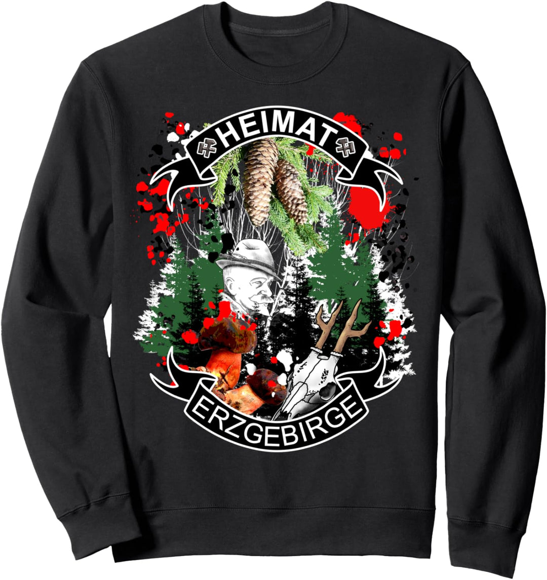 Cooles T-shirt Shirt Erzgebirge Sachsen Bergbau Herren Damen Sweatshirt