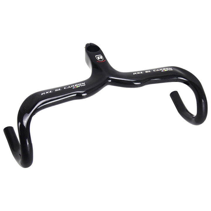 RXL SL fahrrad Lenker rennrad 1-1/8"lenker rennrad carbon 3K glänzend schwarz 400 * 90mm Schwarz-3K