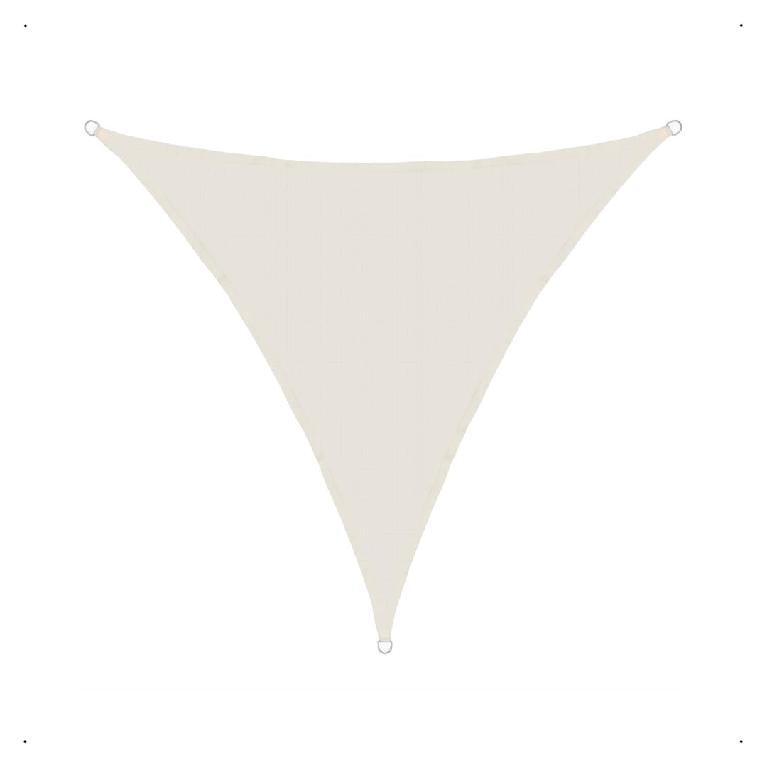 anndora Sonnensegel luftdurchlässig 3 x 3 x 3 m - Farbe Creme - Dreieck - Material HDPE Dreieck - Cr