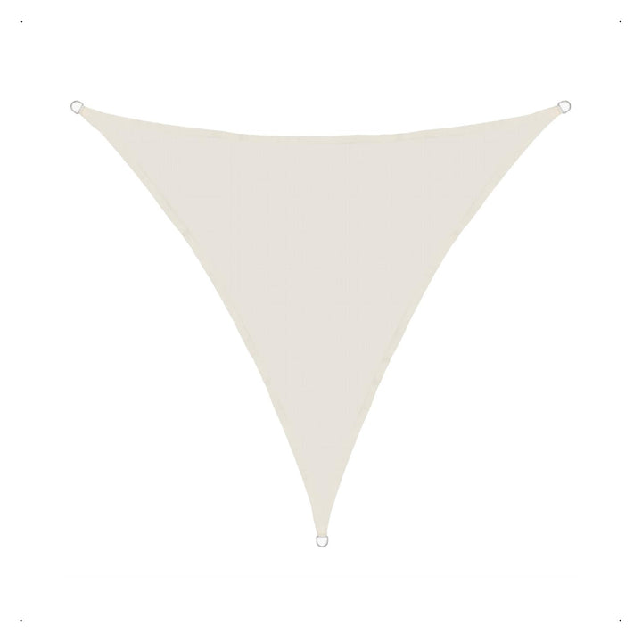 anndora Sonnensegel luftdurchlässig 3 x 3 x 3 m - Farbe Creme - Dreieck - Material HDPE Dreieck - Cr