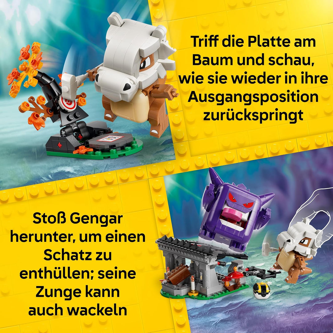 LEGO Pokémon SMART Play: Tragossos und Gengars Gruselduell - kompatibles interaktives Spielset mit 4
